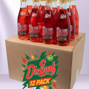 12 Pack Case - Dr. Enuf Cherry Herbal Zero Sugar - 12 Ounce Bottles