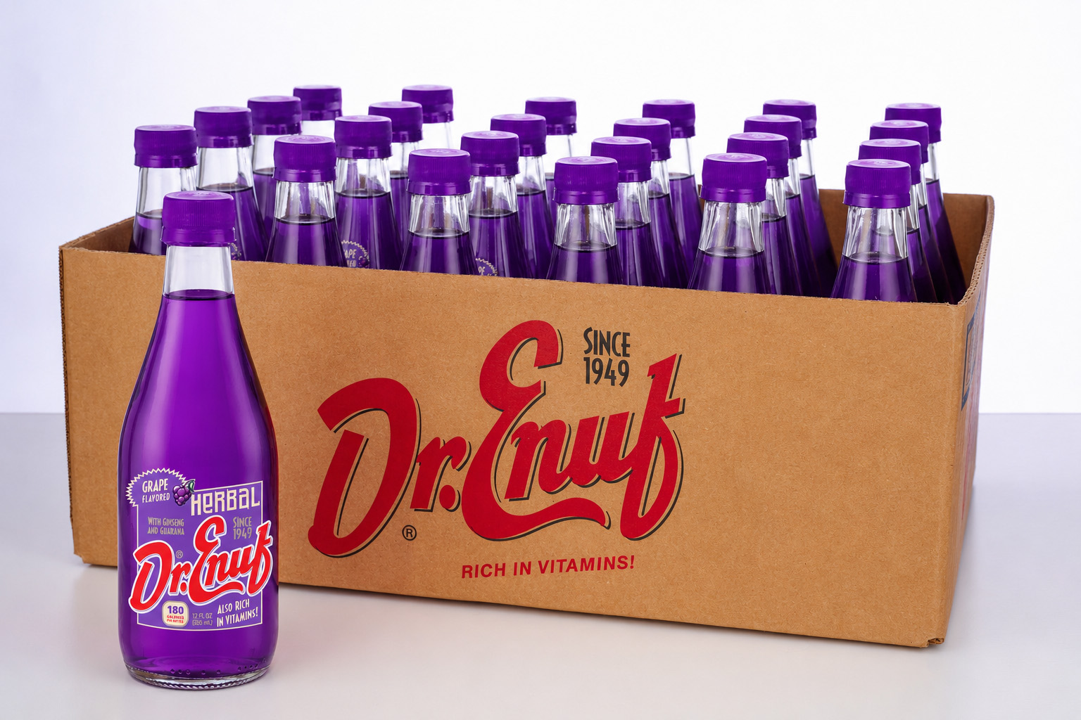 Dr Enuf Grape Herbal Case